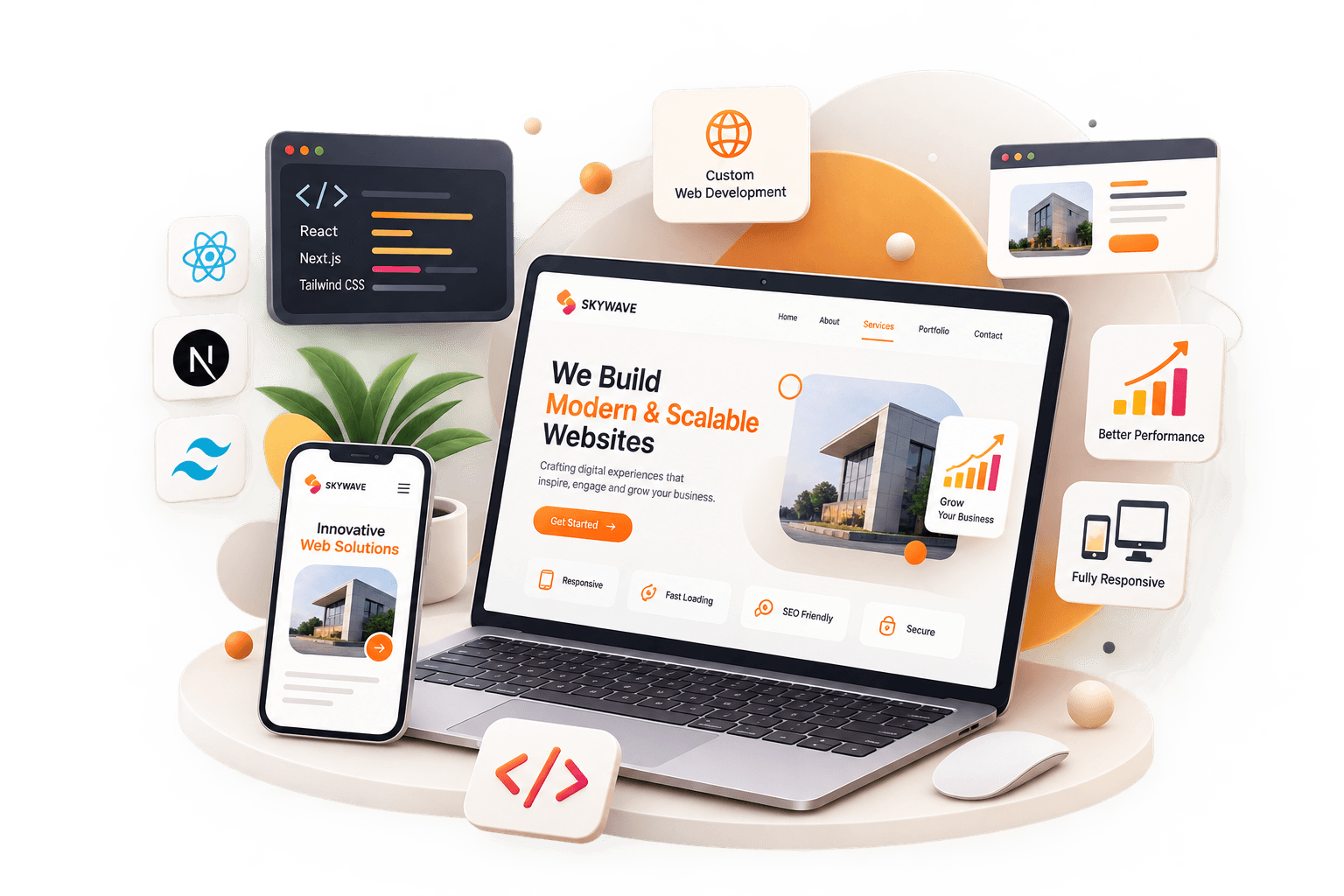 Skywave Info Solutions Hire Top Web Developers for High-Performance Custom Web Applications