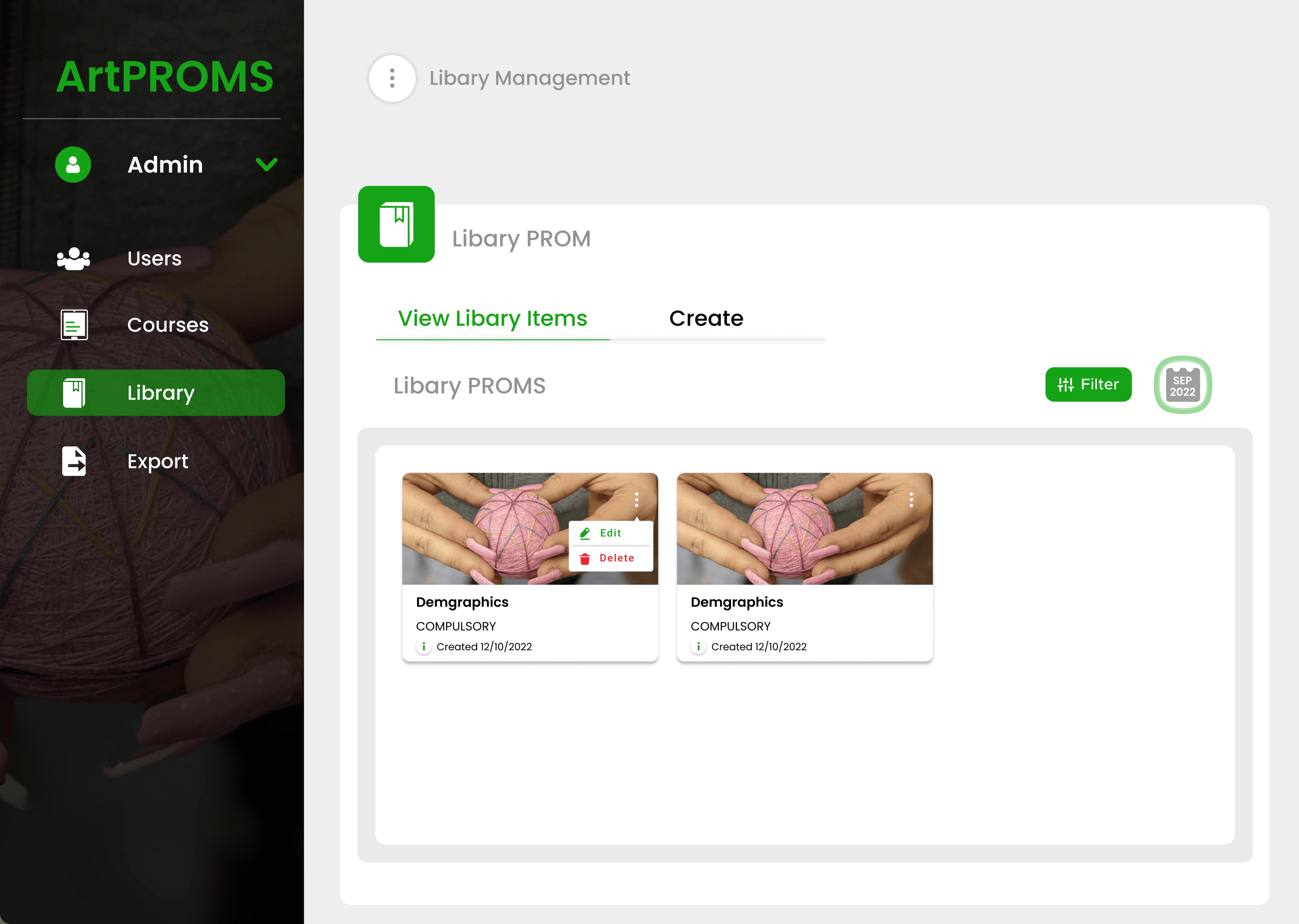 PDP - Library Management Page
