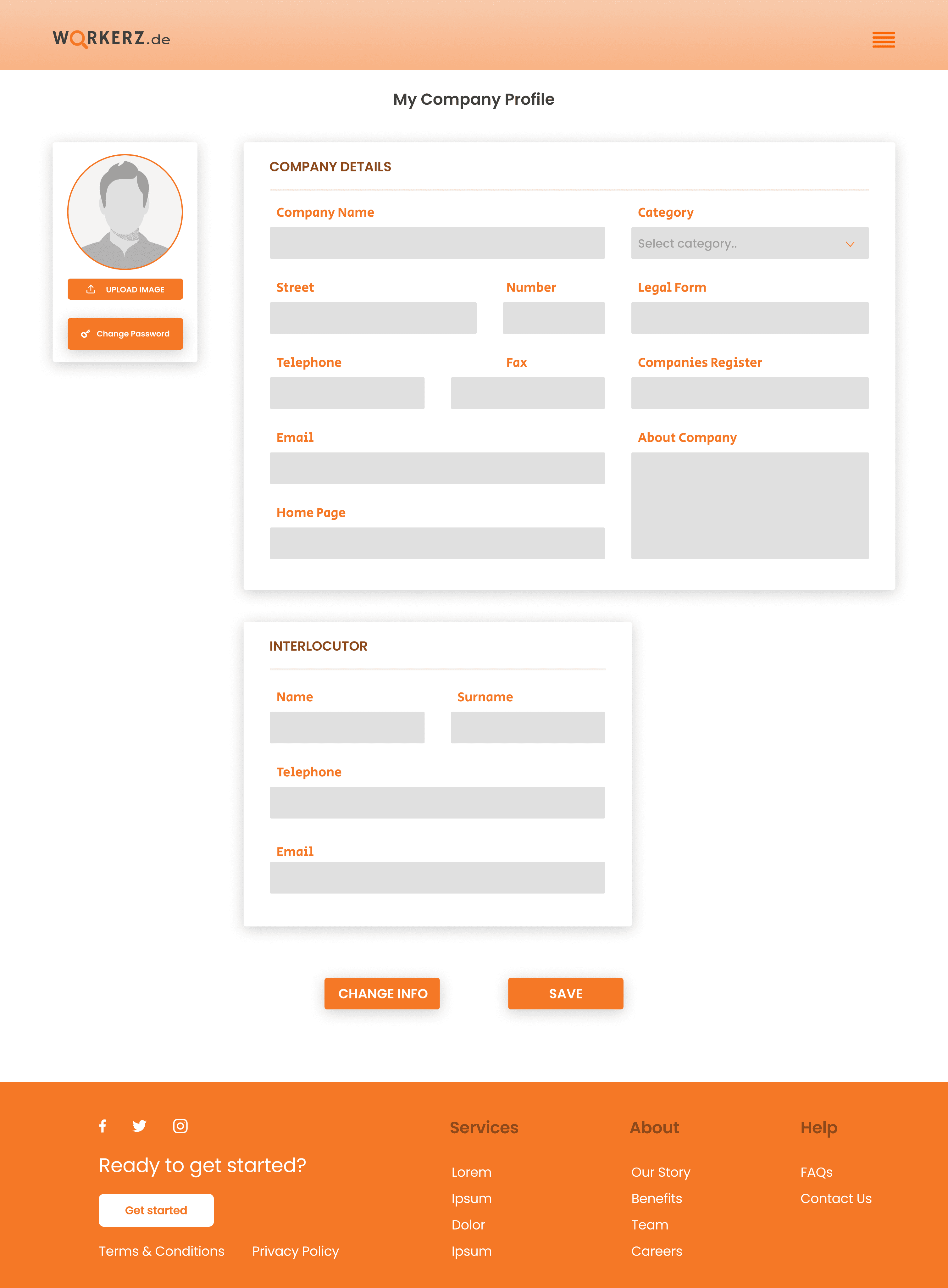 PDP - Company Profile Page