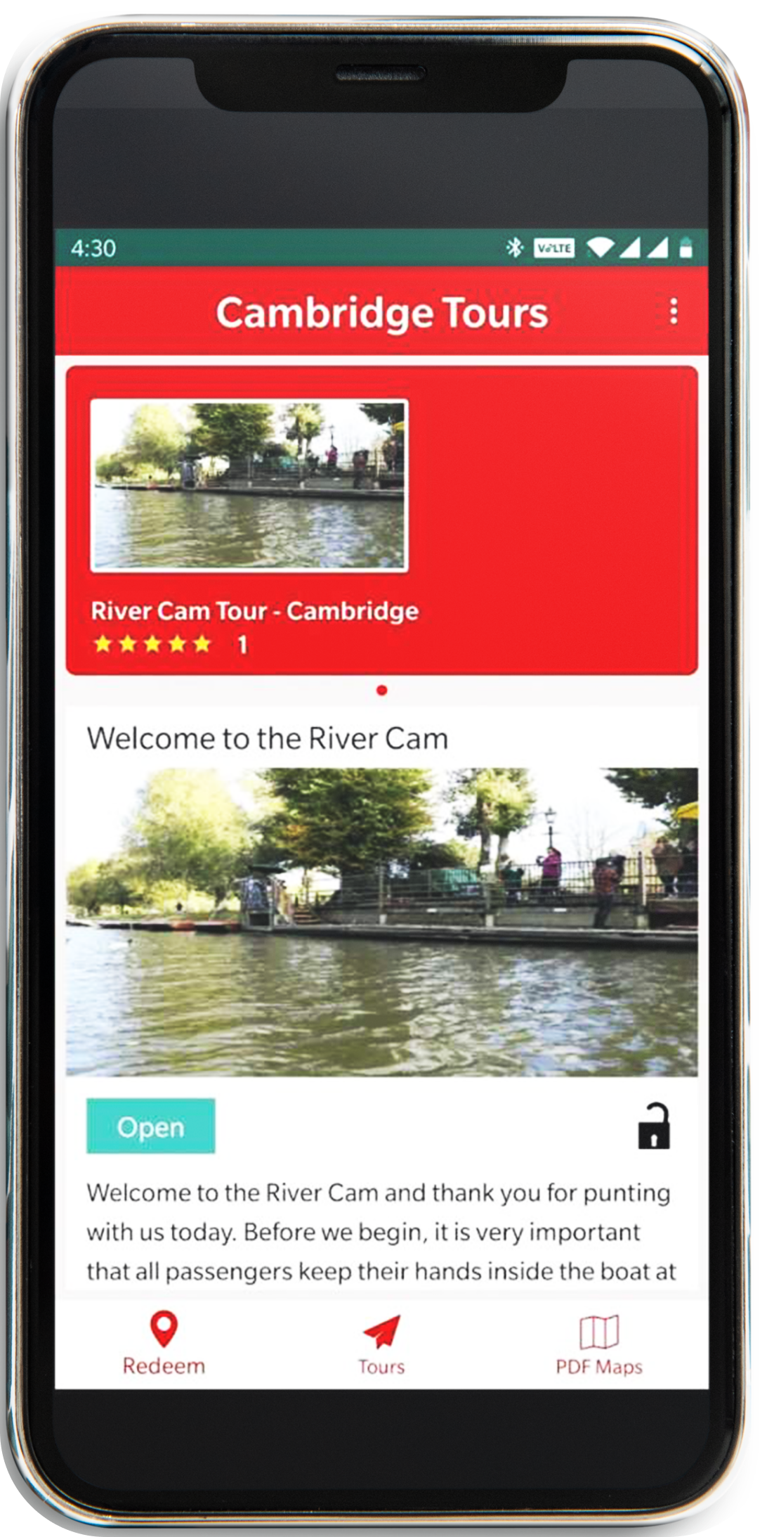 Title - Tours Screen