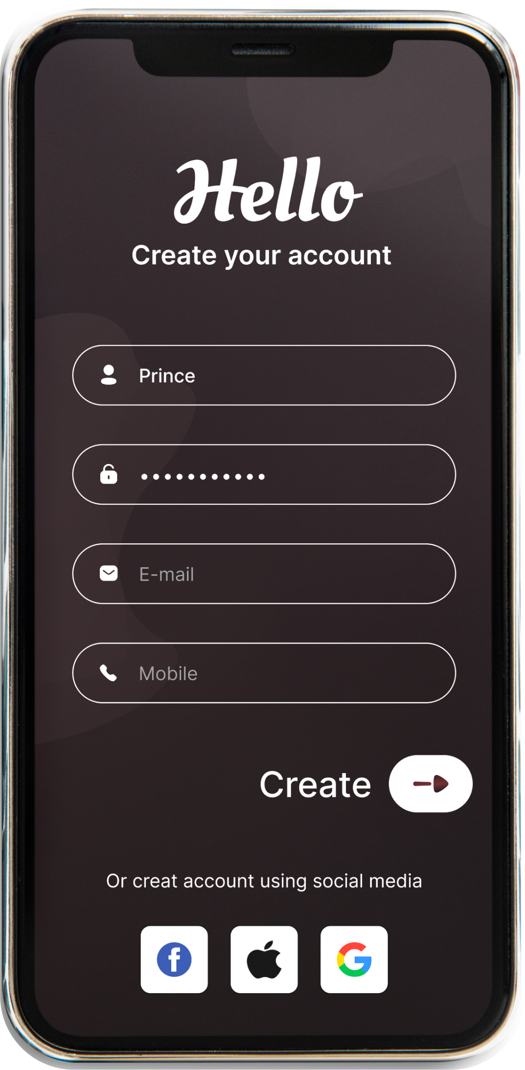 Title - Create Account