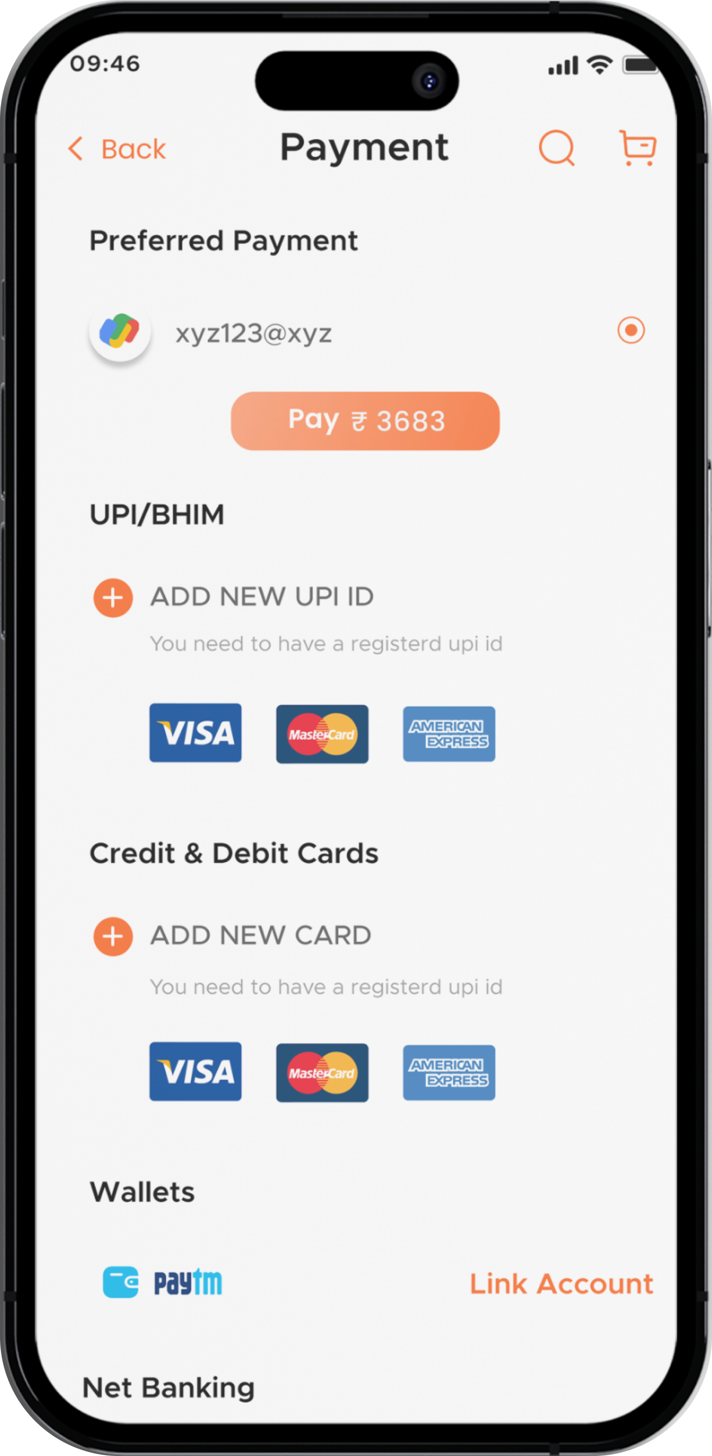 Title - Payment Screen