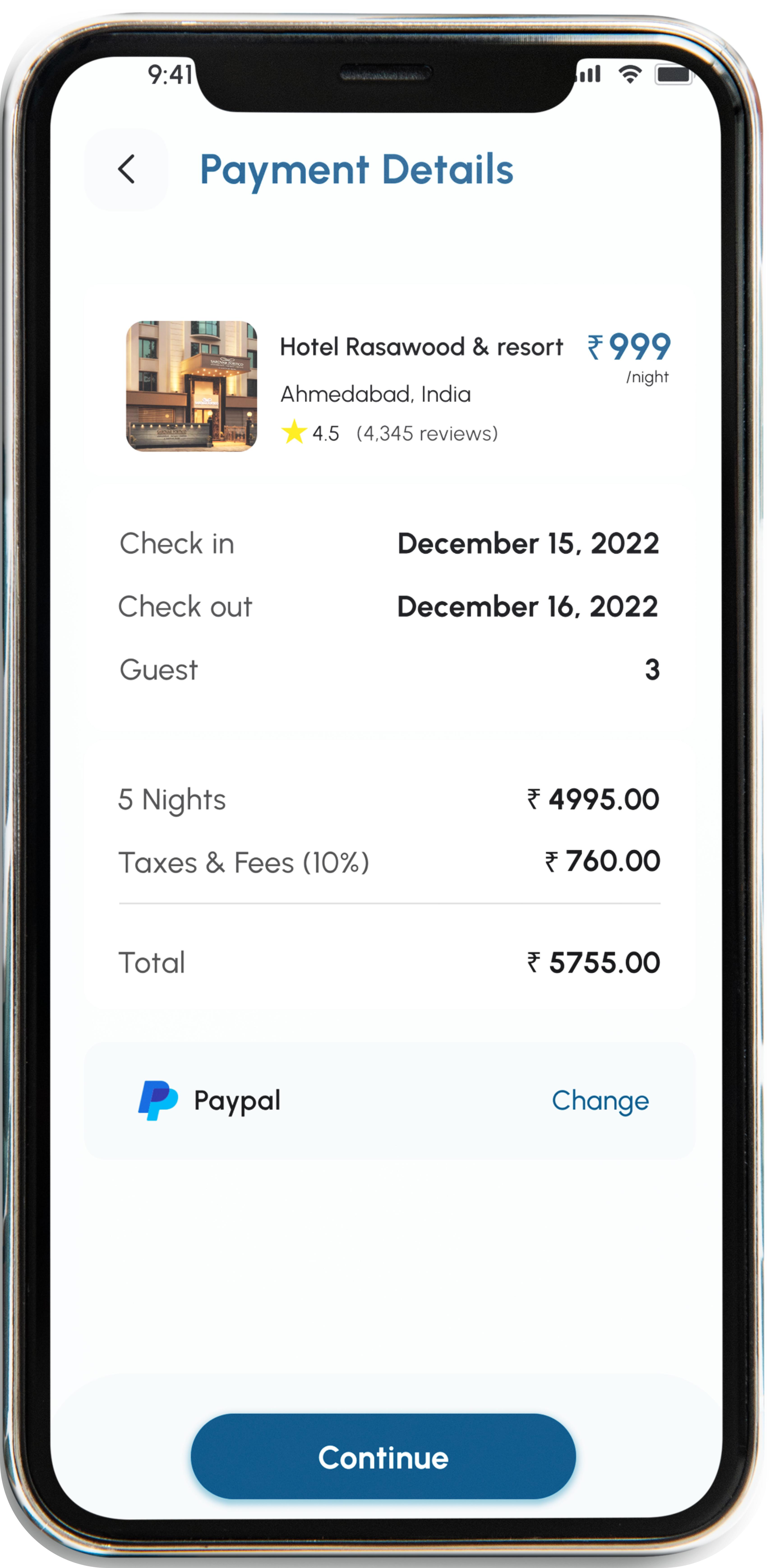 Title - Payment Details